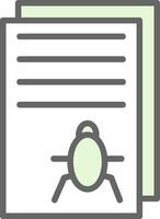 Bug Report Vector Icon Design