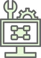 Troubleshooting Flowchart Vector Icon Design