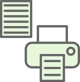 Printer Setup Vector Icon Design