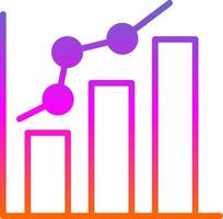 Bar chart Vector Icon Design