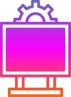System Monitoring Vector Icon Design