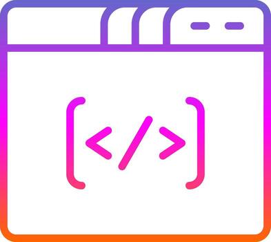 Coding Vector Icon Design