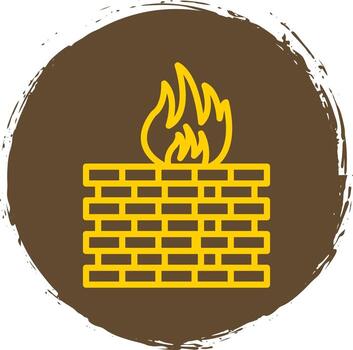 cortafuegos configuración vector icono diseño