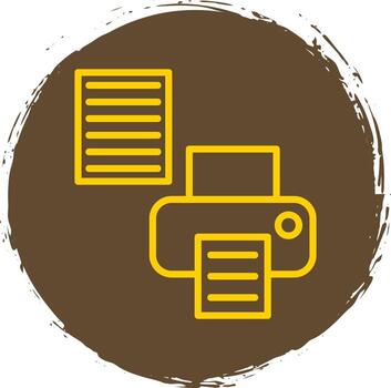Printer Setup Vector Icon Design