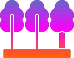 diseño de icono de vector de árboles