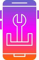 App Troubleshooting Vector Icon Design