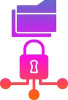 Data Encryption Vector Icon Design