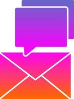 Email Support Vector Icon Design
