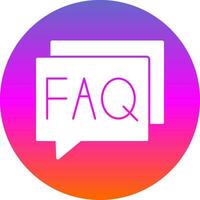 FAQ Vector Icon Design
