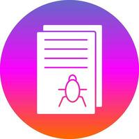 Bug Report Vector Icon Design