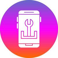 App Troubleshooting Vector Icon Design