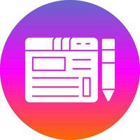 Blogging Vector Icon Design