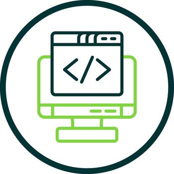 Coding Vector Icon Design