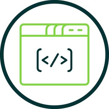 Coding Vector Icon Design