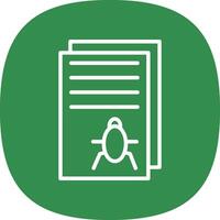 Bug Report Vector Icon Design