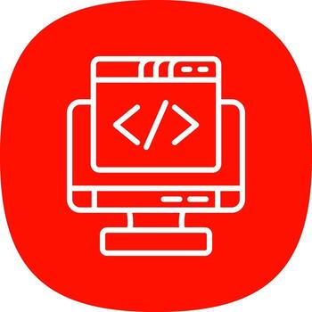 Coding Vector Icon Design