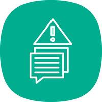 Error Message Vector Icon Design