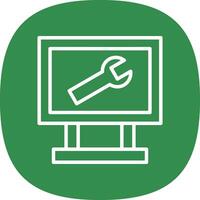 IT Helpdesk Vector Icon Design