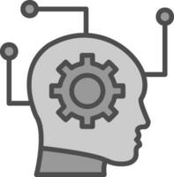 diseño de icono de vector de inteligencia artificial