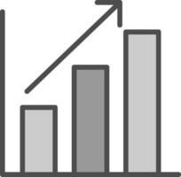 Bar chart Vector Icon Design