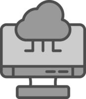 Cloud Computing Vector Icon Design