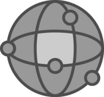 Globe Network Vector Icon Design