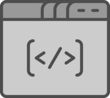 Coding Vector Icon Design