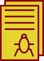 Bug Report Vector Icon Design