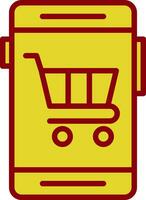 Online Shopping Vector Icon Design