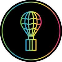 Hot air ballon Vector Icon Design