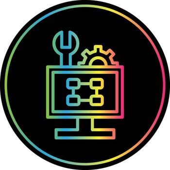 Troubleshooting Flowchart Vector Icon Design