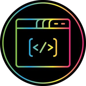 Coding Vector Icon Design