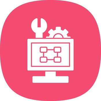 Troubleshooting Flowchart Vector Icon Design