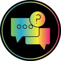 Ask Vector Icon Design