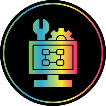 Troubleshooting Flowchart Vector Icon Design