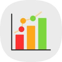 Bar chart Vector Icon Design