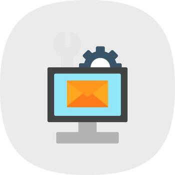 Email Troubleshooting Vector Icon Design