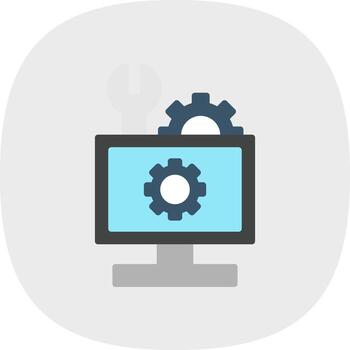 Hardware Troubleshooting Vector Icon Design