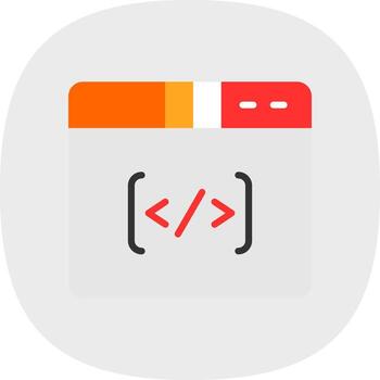 Coding Vector Icon Design