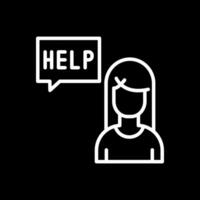 Ask for help Vector Icon Design