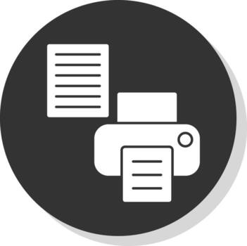 Printer Setup Vector Icon Design
