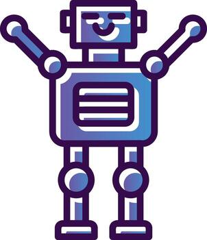 diseño de icono de vector de robótica