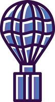 Hot air ballon Vector Icon Design