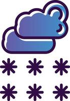 diseño de icono de vector de nieve