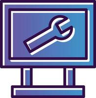 IT Helpdesk Vector Icon Design