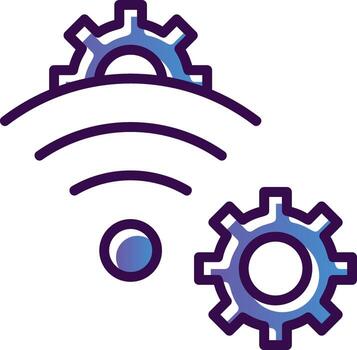 inalámbrico red preparar vector icono diseño