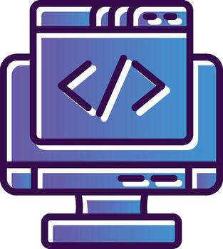 codificación vector icono diseño