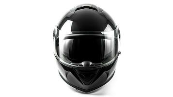 Motorcycle helmet over isolate on white background. Generative Ai photo