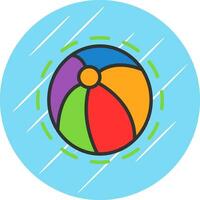 diseño de icono de vector de pelota de playa