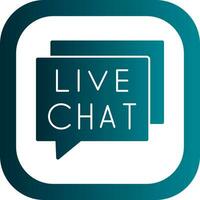Live Chat Vector Icon Design